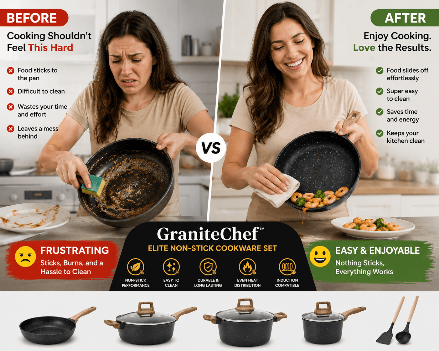 Cook Like a Professional. Clean Up Like Never Before.