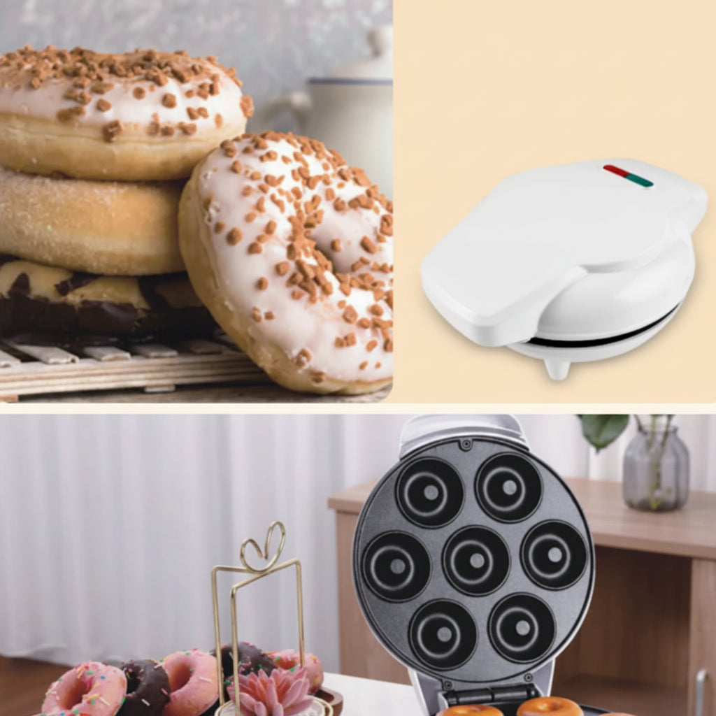 DoughyDelight 7-Shape Donut Maker – Fresh, Fun & Fluffy Donuts in Minutes