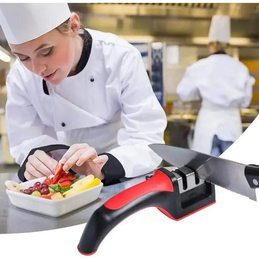 EdgeMaster 3-Stage Knife Sharpener – Restore Precision & Effortless Cutting Performance