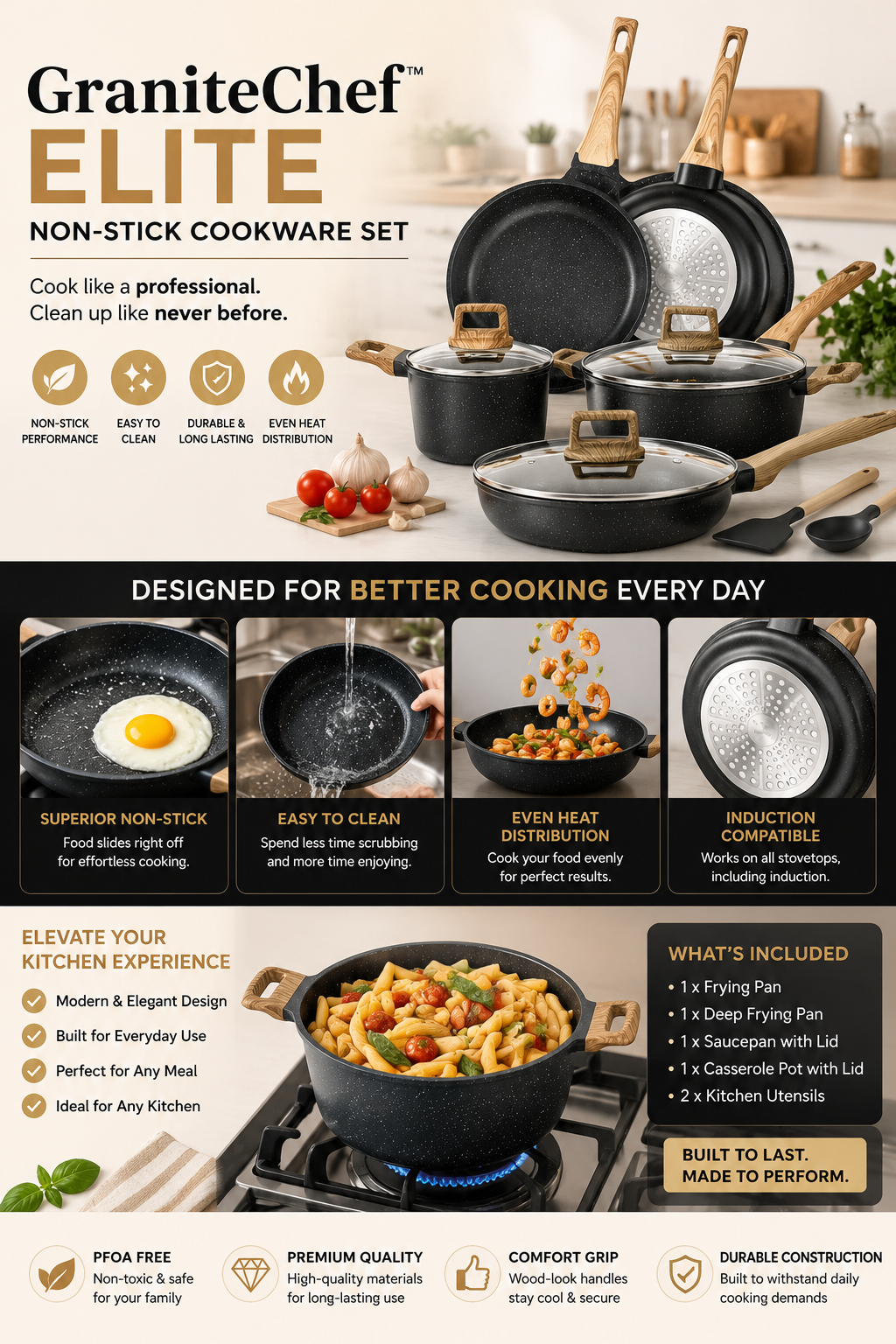 Cook Like a Professional. Clean Up Like Never Before.