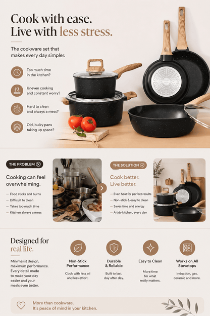 Cook Like a Professional. Clean Up Like Never Before.