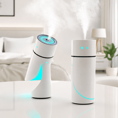 PureMist Rechargeable Aroma Diffuser – Refresh Your Space with Soothing Mist &amp; Ambient Light Megarb