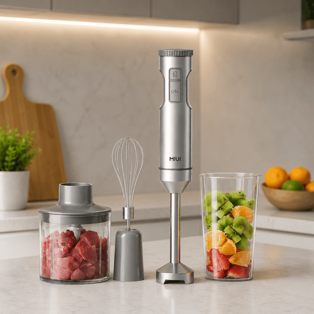 BlendMaster 4-in-1 Hand Blender – Powerful Blending for Effortless Everyday Cooking Megarb