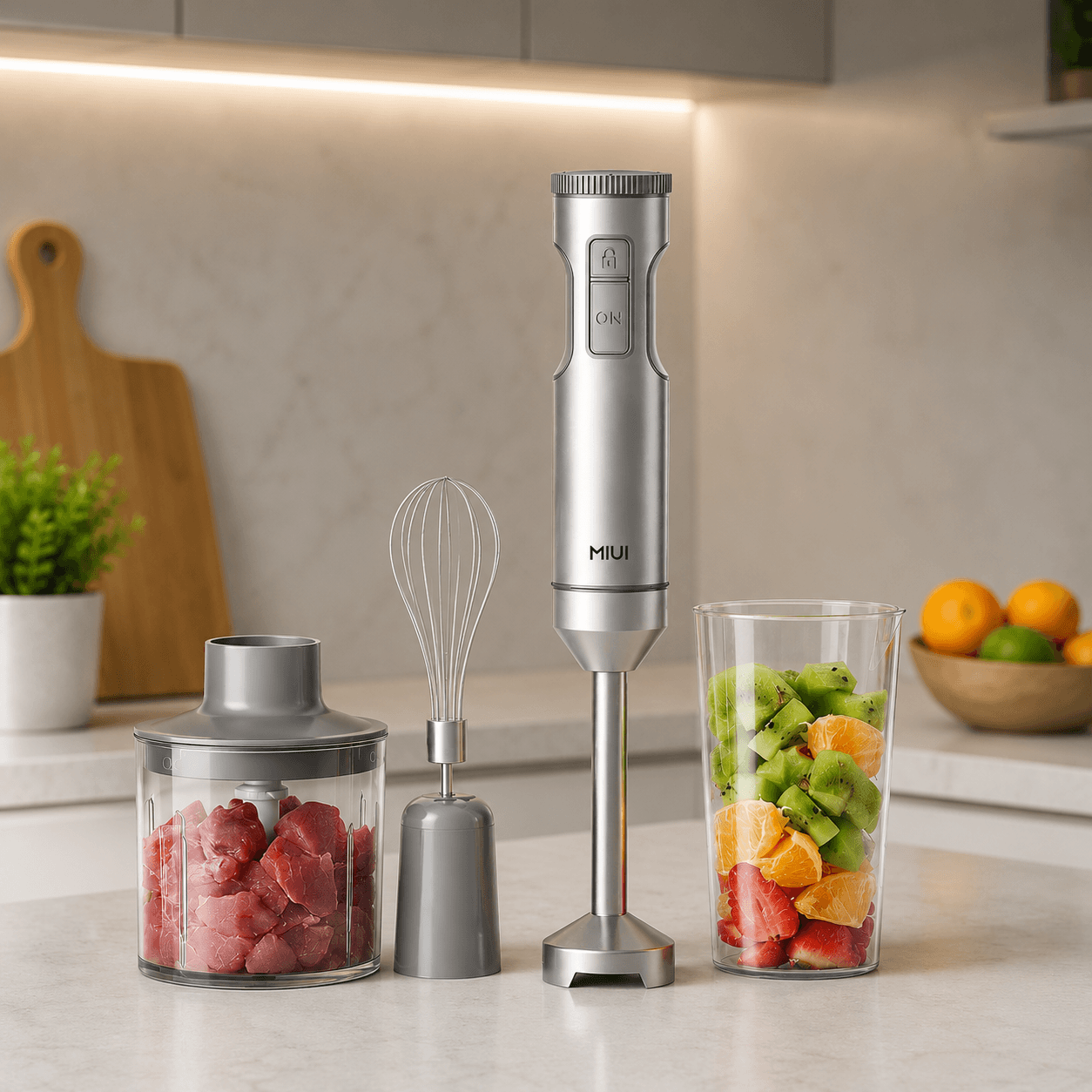 BlendMaster 4-in-1 Hand Blender – Powerful Blending for Effortless Everyday Cooking Megarb