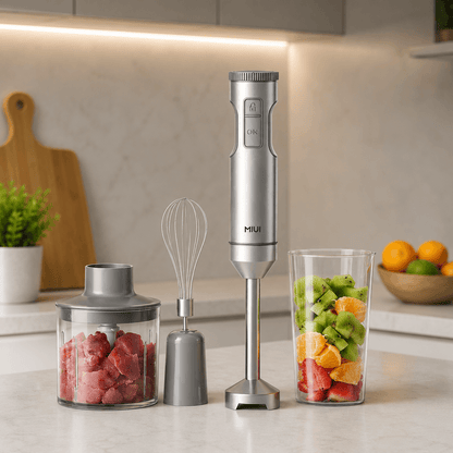 BlendMaster 4-in-1 Hand Blender – Powerful Blending for Effortless Everyday Cooking Megarb