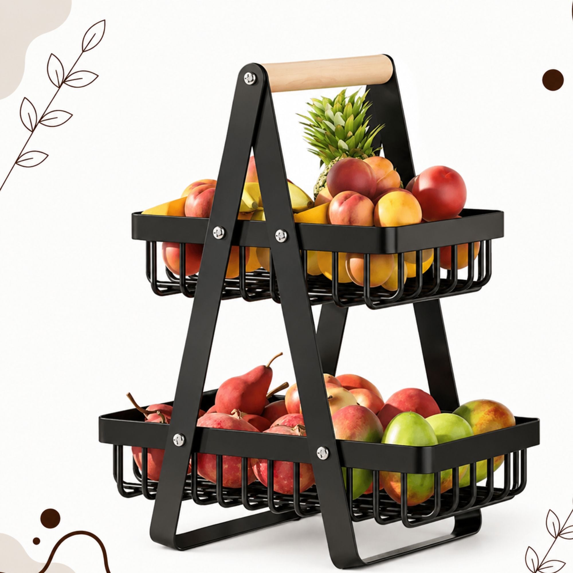 FreshStack 2-Tier Fruit Basket