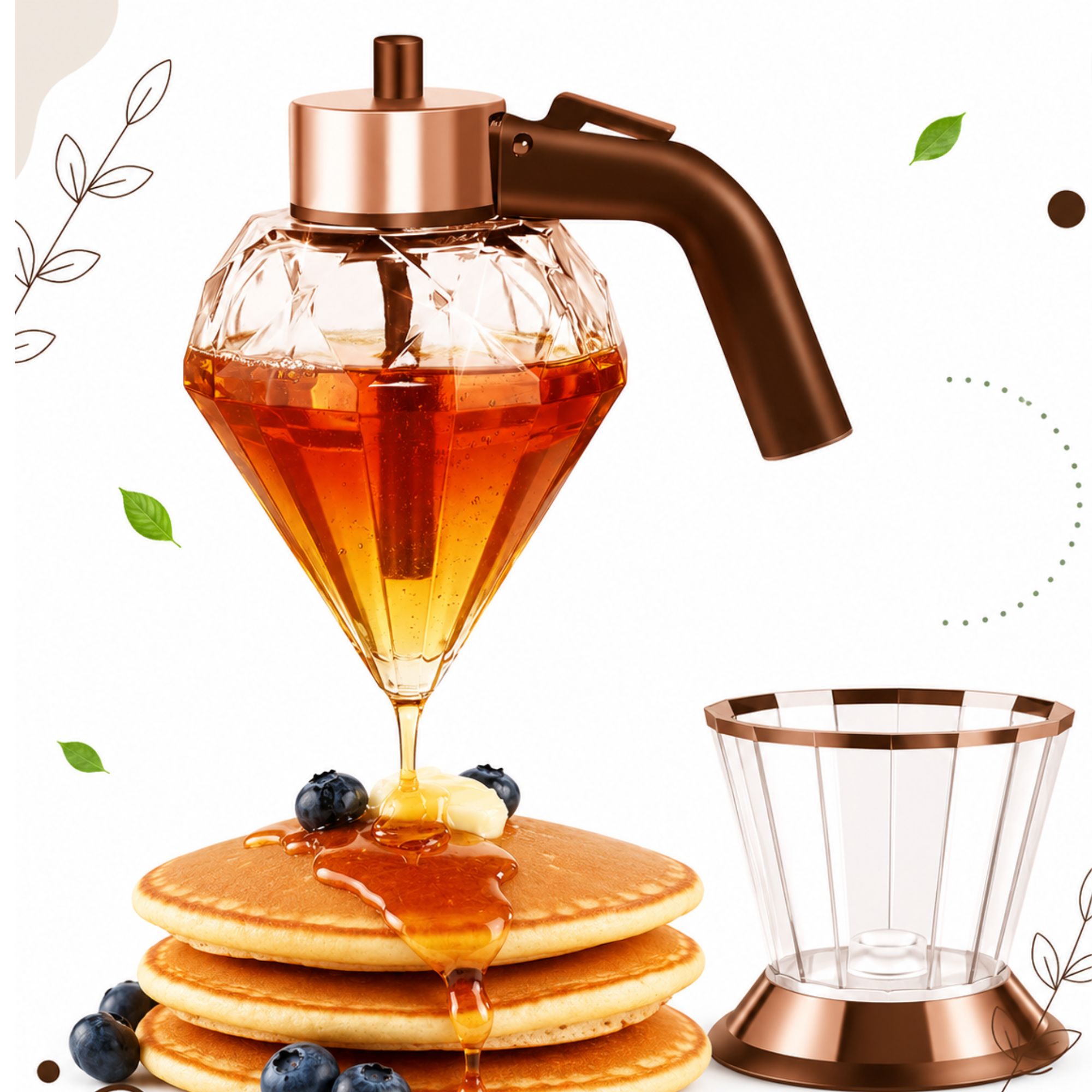 Golden Drizzle Honey Dispenser