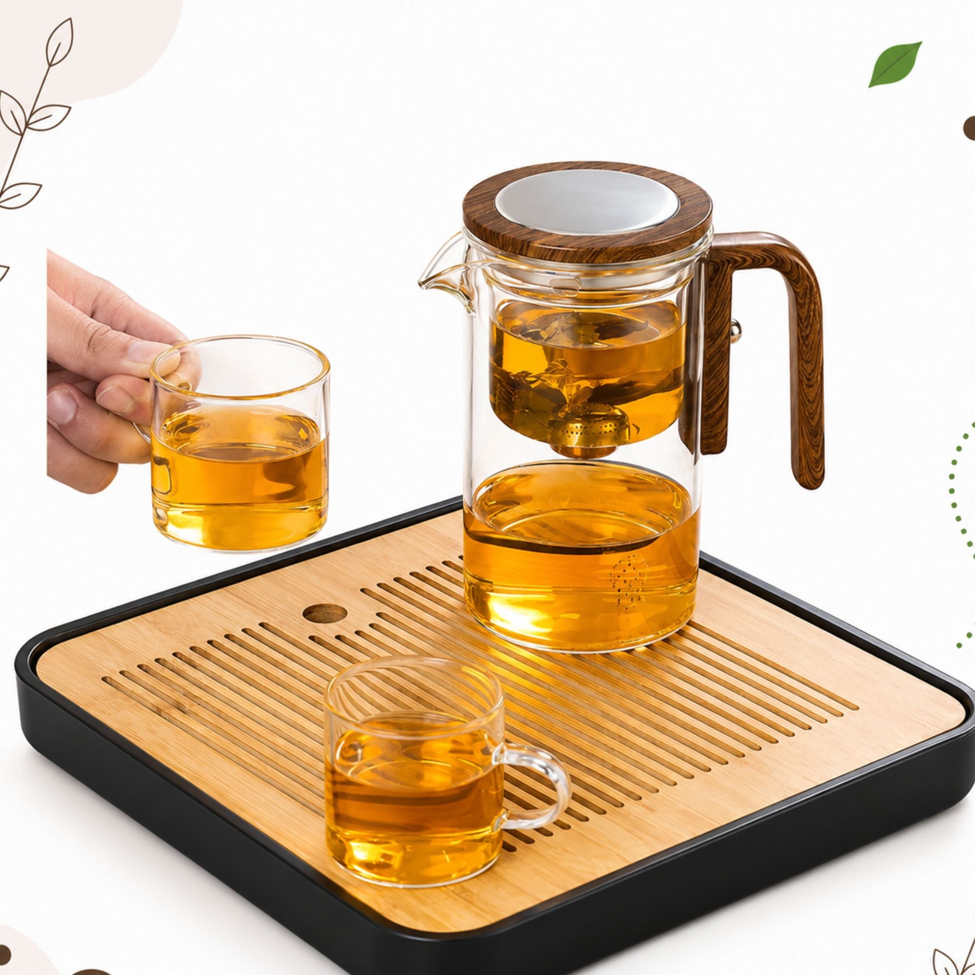 ZenFlow Glass Tea Maker