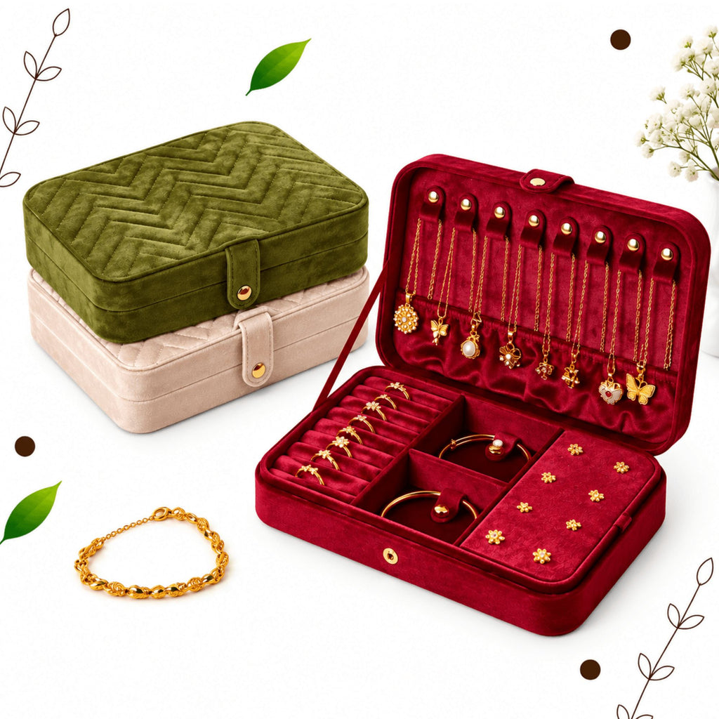 Caixa Organizadora de Joias VelvetLuxe™