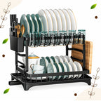 DishLuxe™ 2-Tier Dish Drying Rack