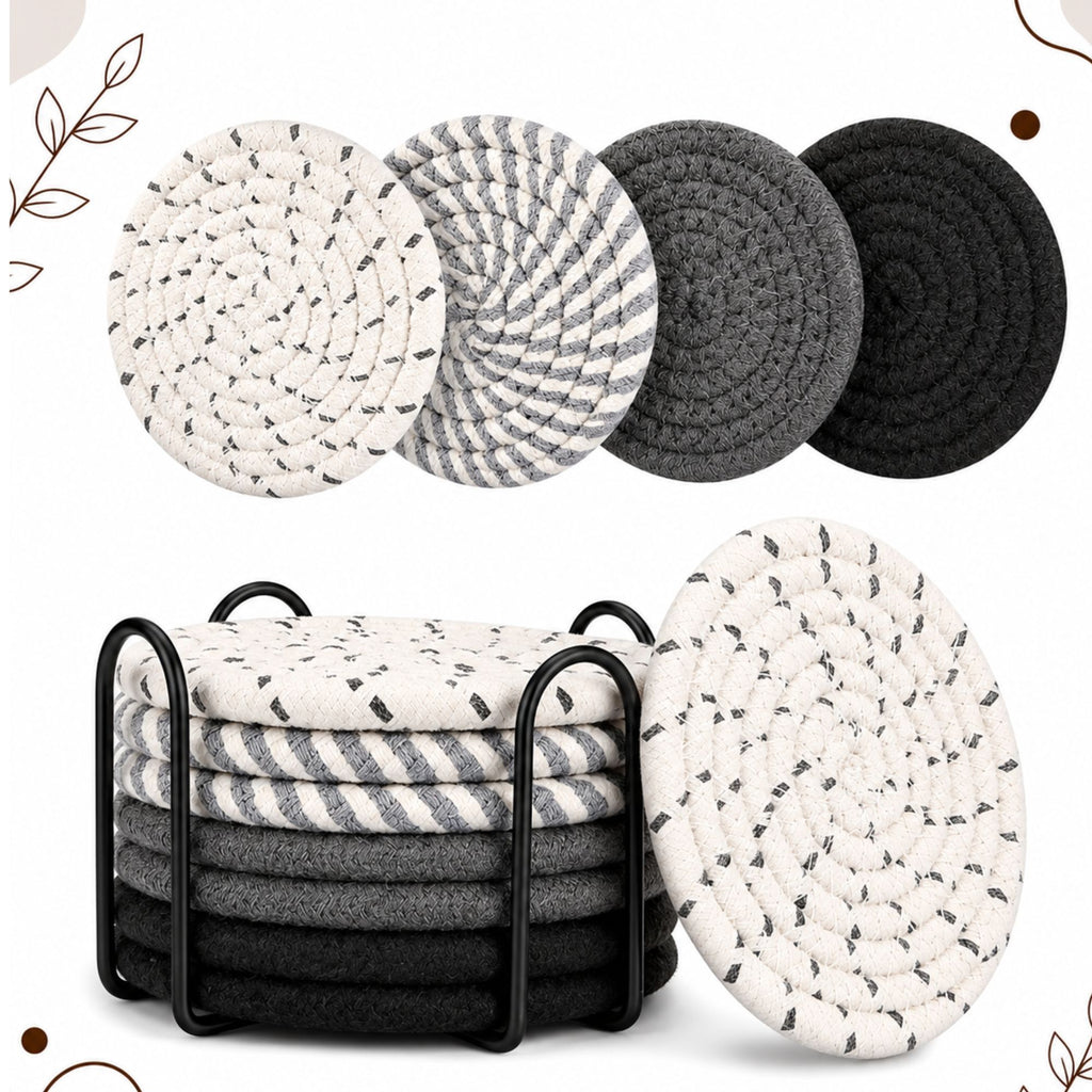 BohoWeave Cotton Coasters