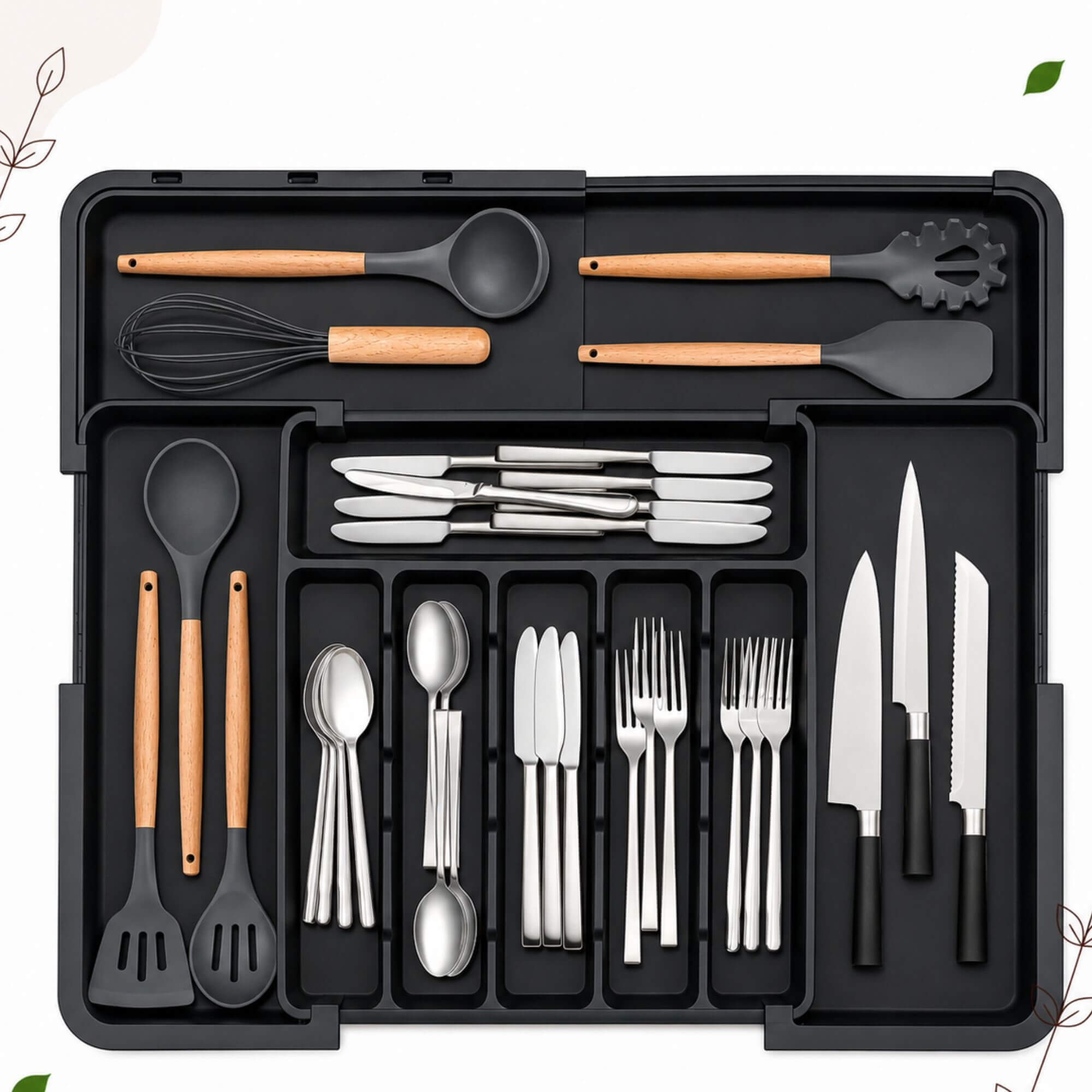 CutleryNest™ Expandable Drawer Organiser