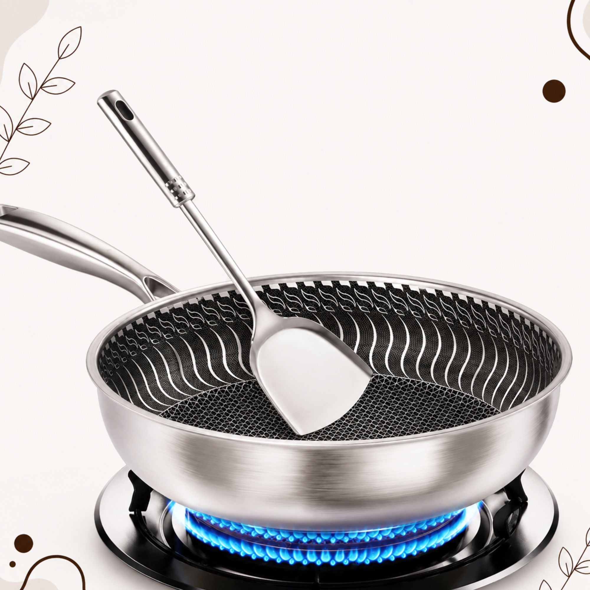 SilverCore Stainless Steel Skillet