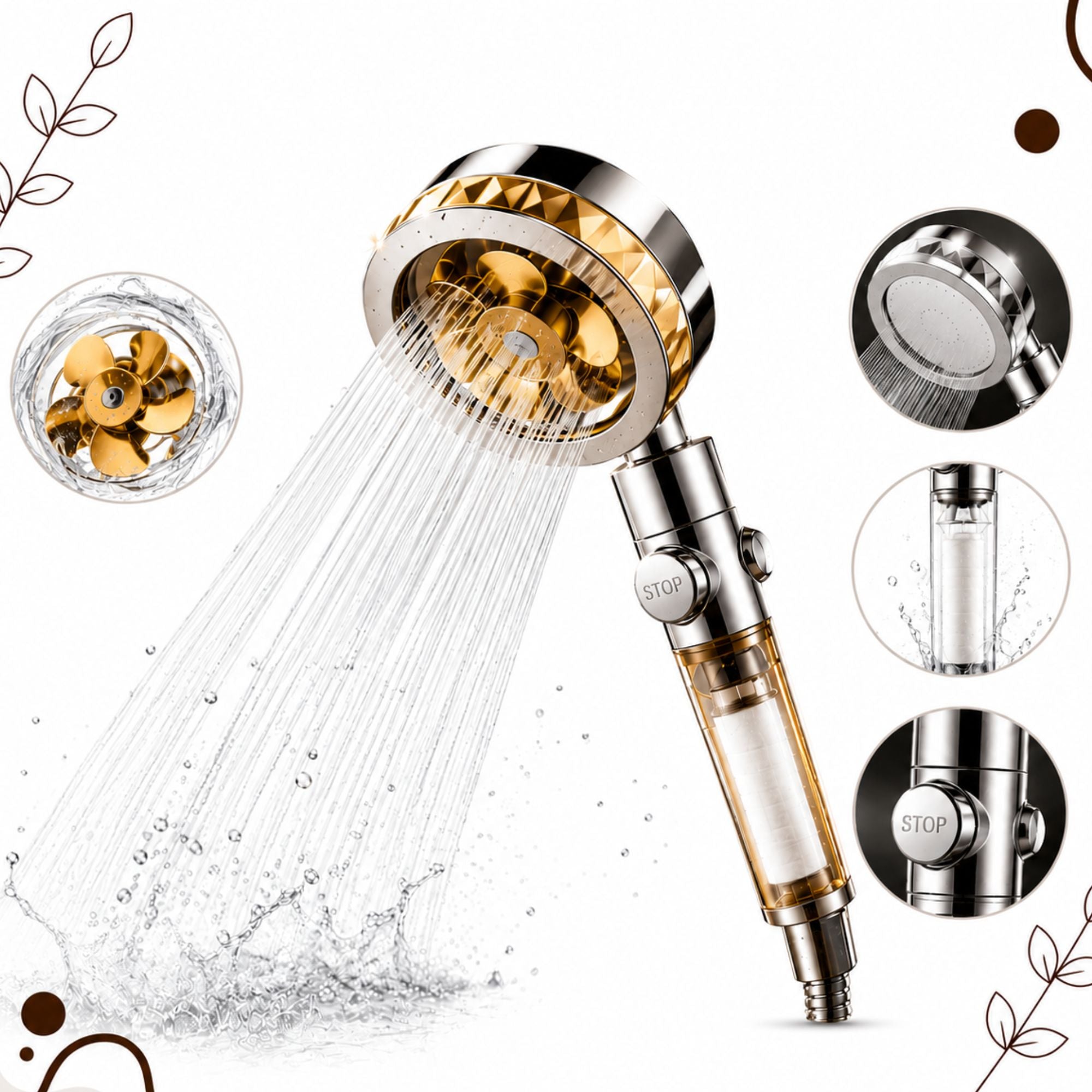 FlowFlex Rotating Shower Head