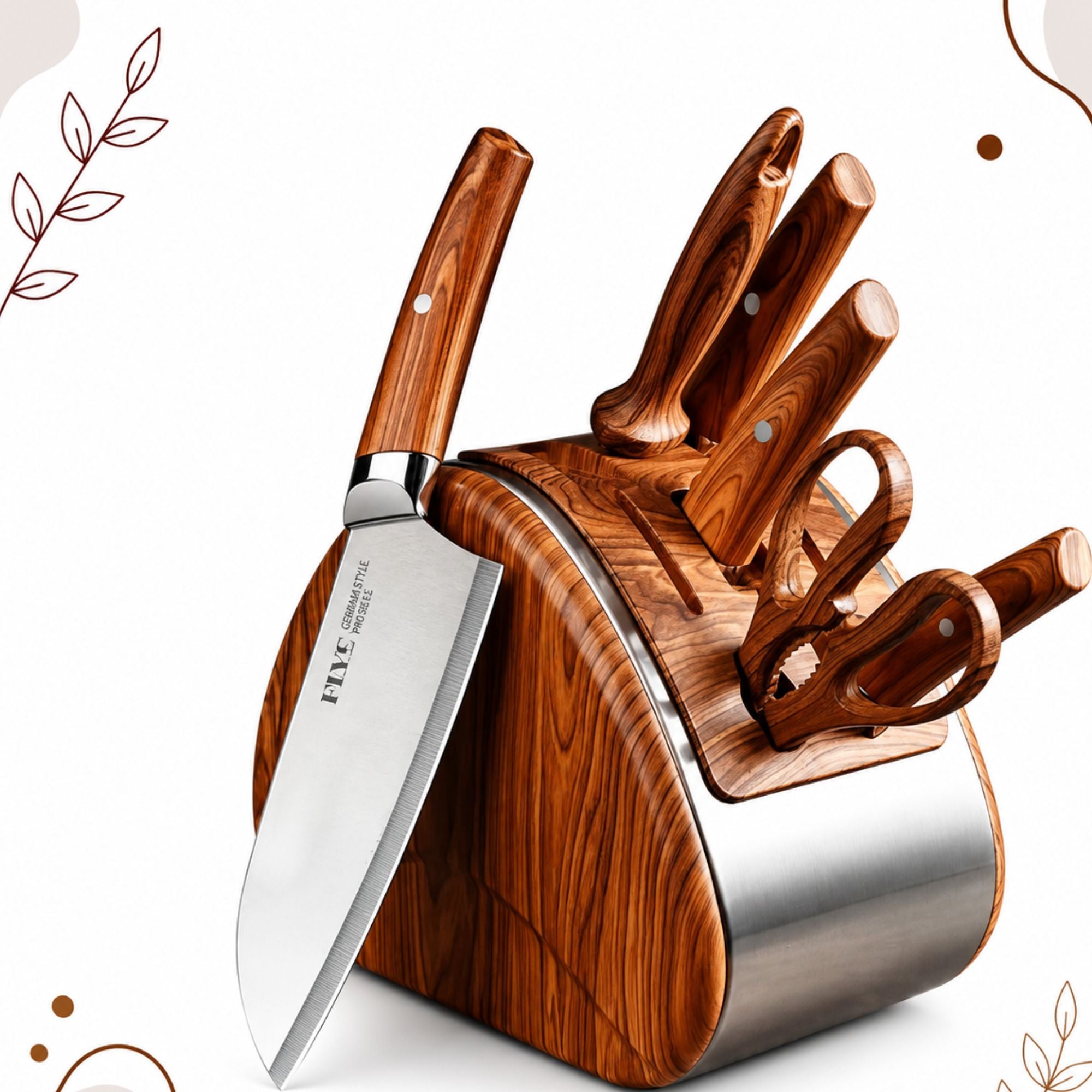 ShogunEdge™ 7-Piece Knife Block Set