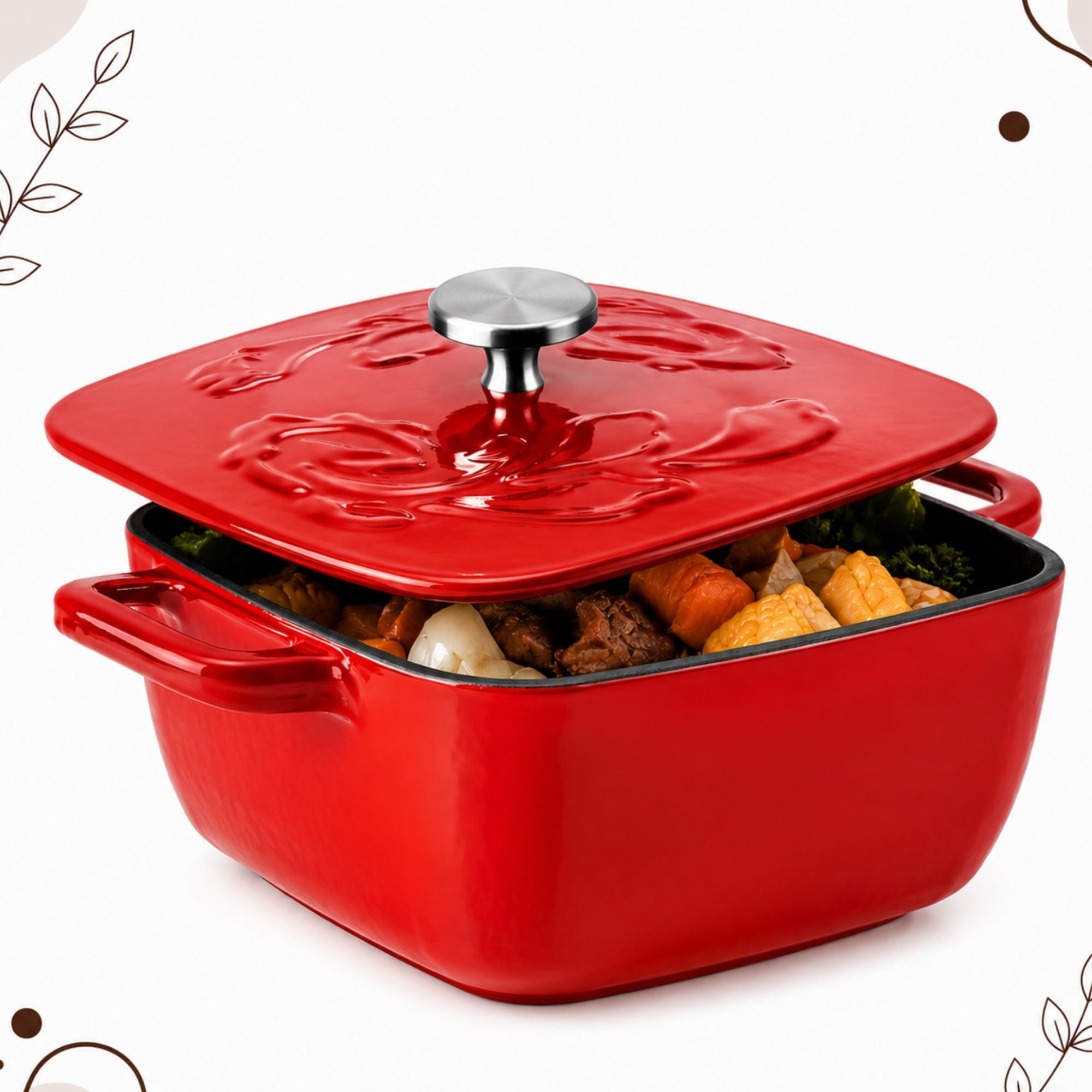 RubyFlame Premium Enamel Pot