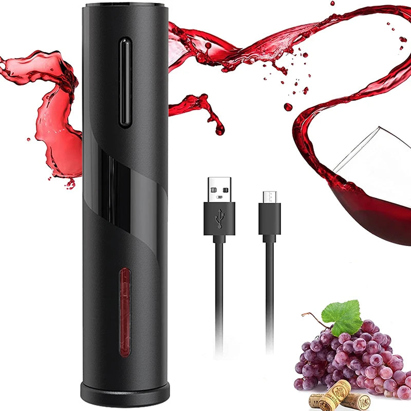 CorkMaster Rechargeable Wine Opener – Effortless Elegance for Every Bottle Megarb