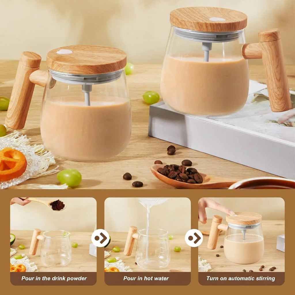 SpinBlend Electric Mixing Mug – Effortless Mixing, Perfect Taste