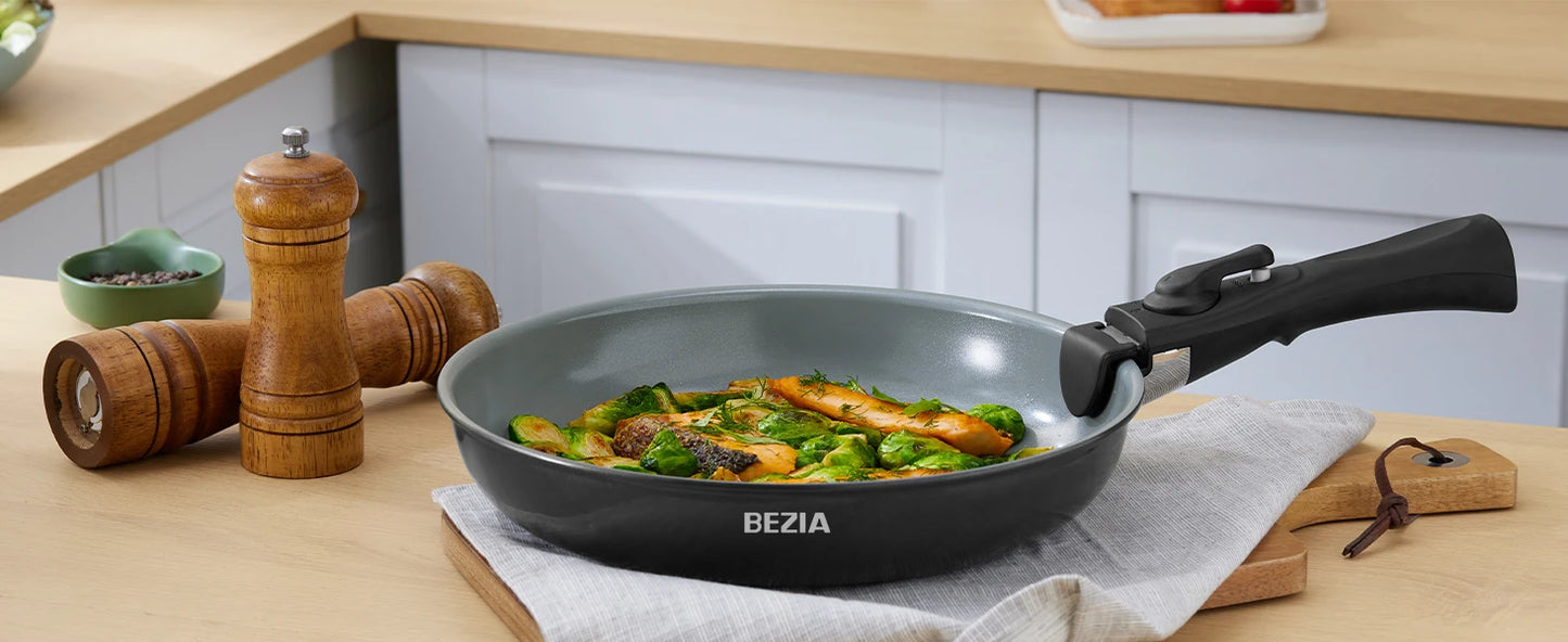 CeramiFlex Detachable Cookware Set – Smart Space-Saving Cooking with Premium Ceramic Performance