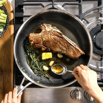 KitchenGlow Non-Stick Skillet with Lid – Everyday Cooking Made Effortless