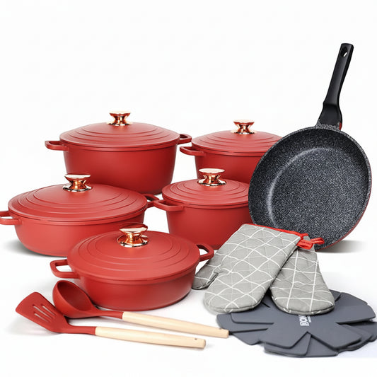 StoneFlame™ Premium Kitchen Set – L'excellence de la cuisson antiadhésive complète pour les maisons modernes