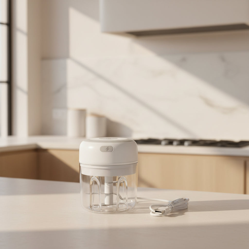 ChopEase Mini Food Processor – Effortless Chopping at the Touch of a Button