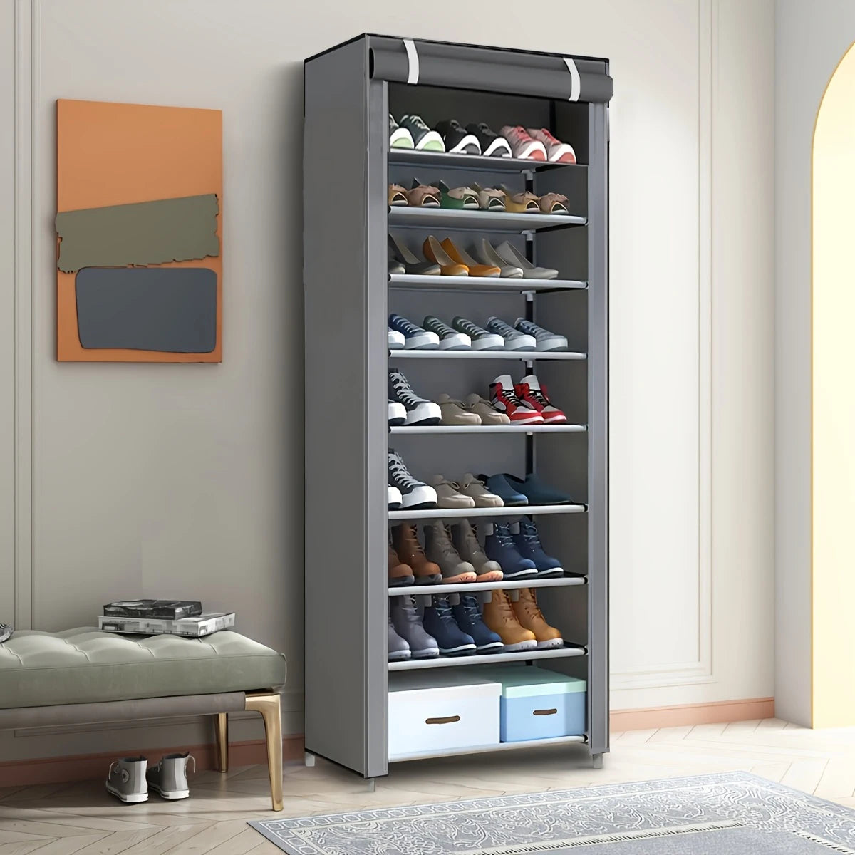Sapateira à prova de pó StepVault™ de 6/8/10 níveis