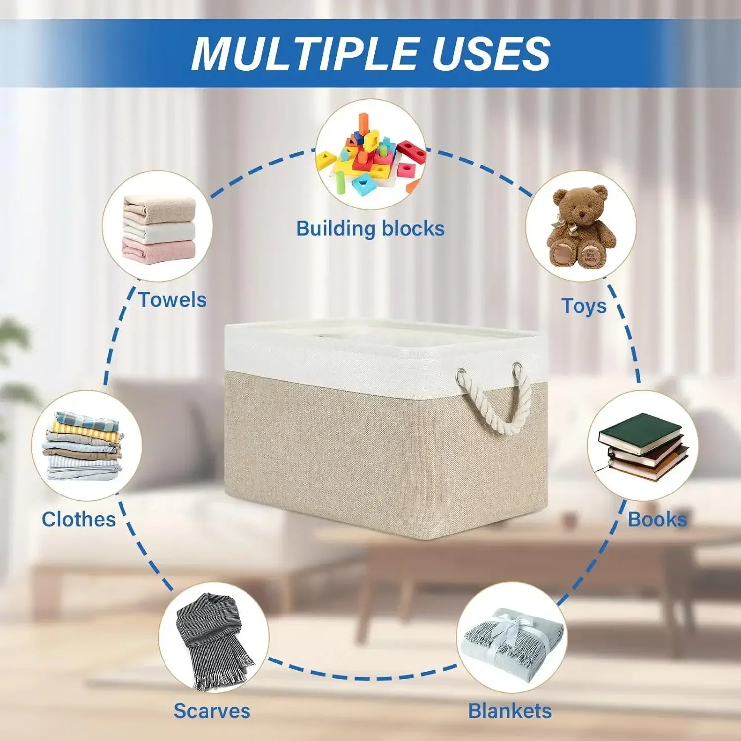 LinenNest™ Foldable Storage Basket