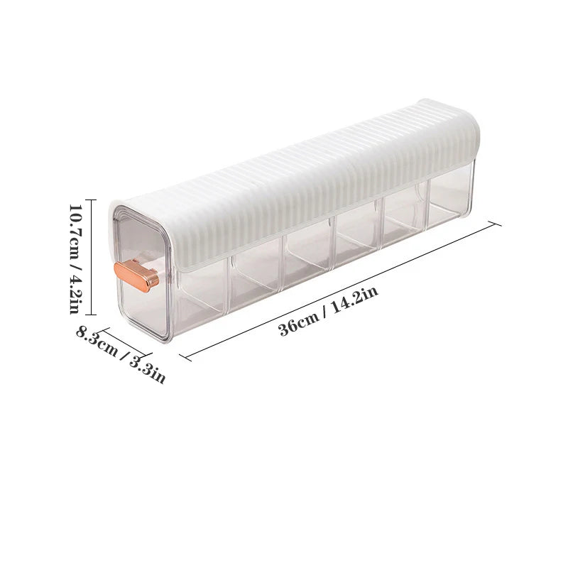 Organizador de Parede ClearSort™ de 6 Células