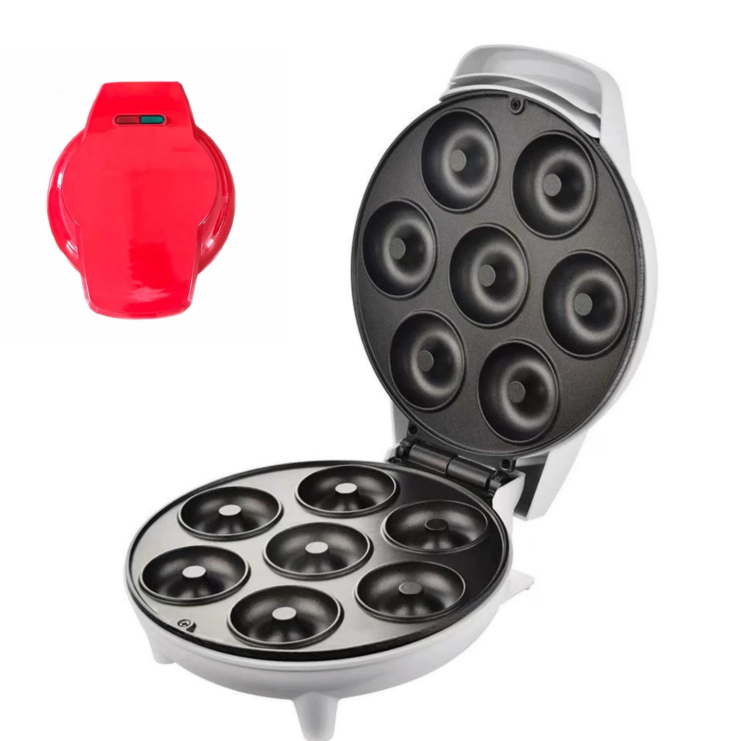 DoughyDelight 7-Shape Donut Maker – Fresh, Fun & Fluffy Donuts in Minutes