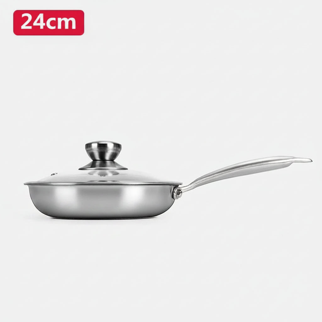 KitchenGlow Non-Stick Skillet with Lid – Everyday Cooking Made Effortless Megarb