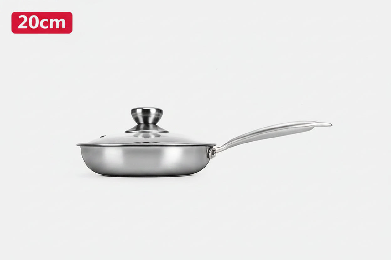 KitchenGlow Non-Stick Skillet with Lid – Everyday Cooking Made Effortless Megarb