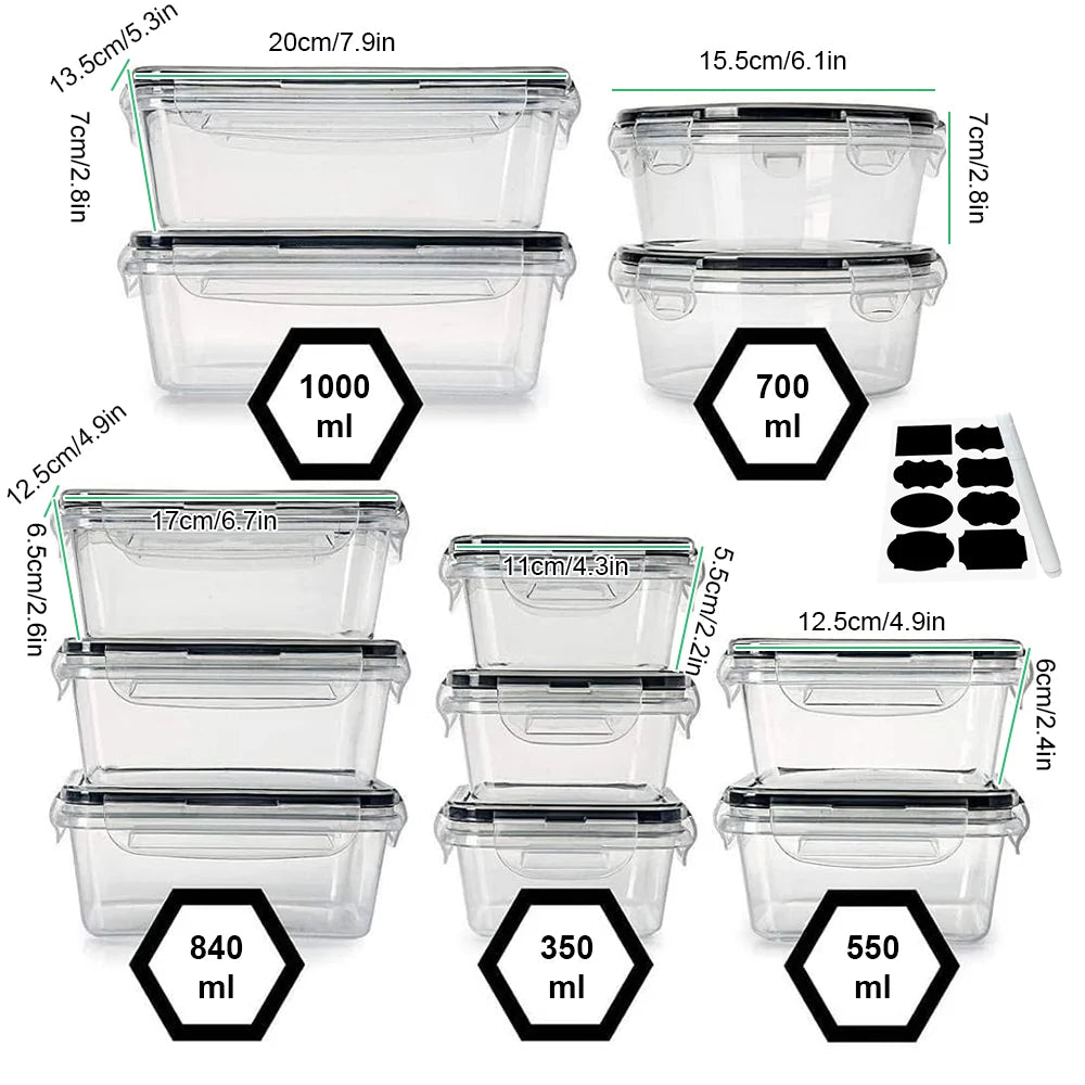 FreshSeal™ 12-Piece Fridge Storage Set