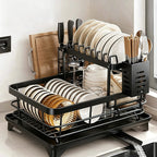 DishLuxe™ 2-Tier Dish Drying Rack