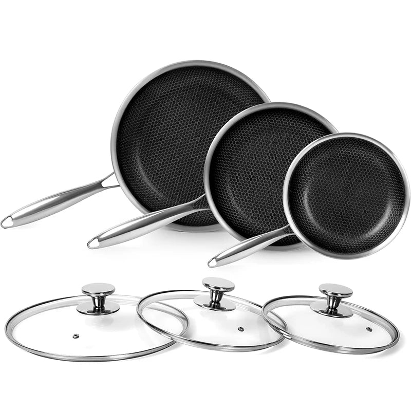 KitchenGlow Non-Stick Skillet with Lid – Everyday Cooking Made Effortless