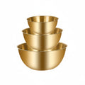 LuxeMix™ 3-Piece Stainless Steel Bowl Set