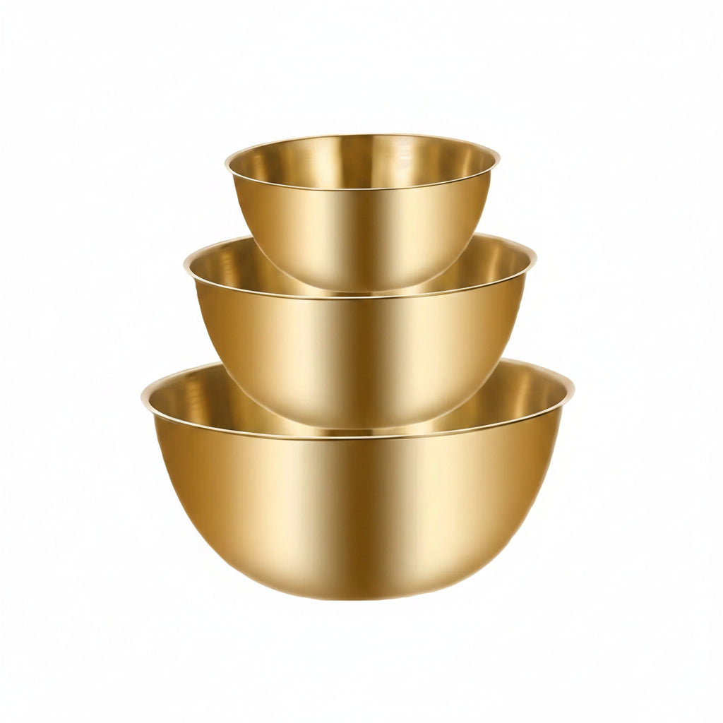 LuxeMix™ 3-Piece Stainless Steel Bowl Set