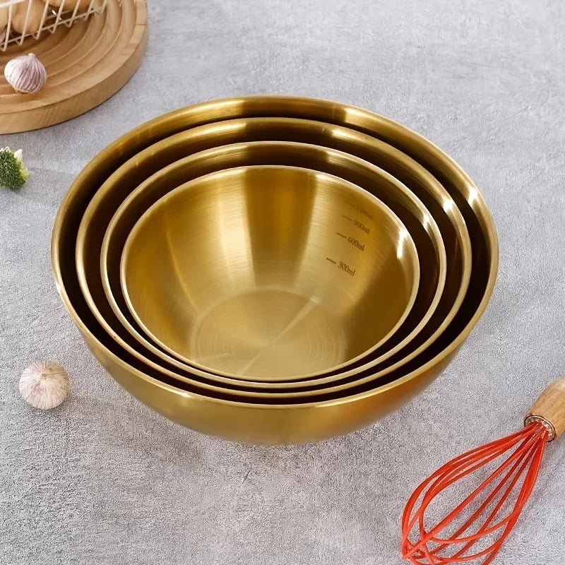 LuxeMix™ 3-Piece Stainless Steel Bowl Set