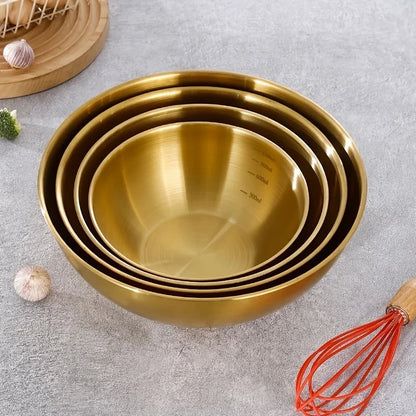 LuxeMix™ 3-Piece Stainless Steel Bowl Set