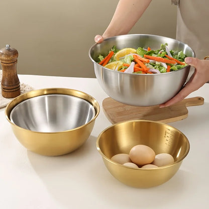 LuxeMix™ 3-Piece Stainless Steel Bowl Set