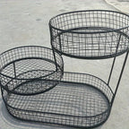 LuxeRound Stainless Steel Fruit Rack – Elegant Organisation for a Modern Kitchen Megarb