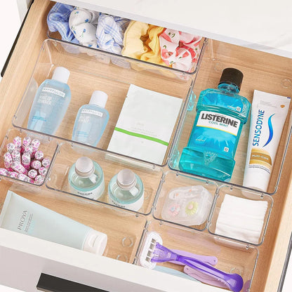CrystalSort 25-Piece Drawer Organiser Set – Smart Organisation with Clear Modern Style