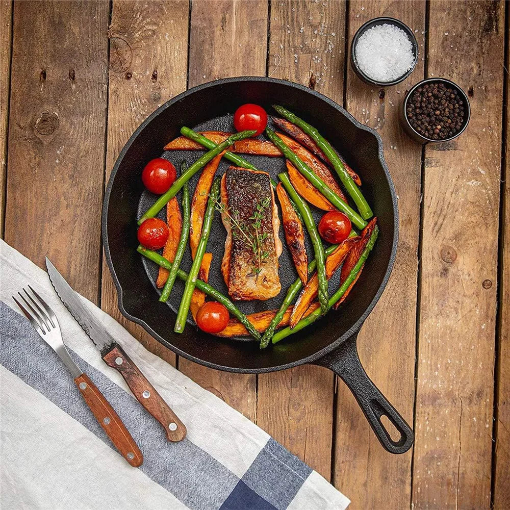 BlackForge 3-Piece Skillet Collection – Professional Cast Iron Cooking with Timeless Performance