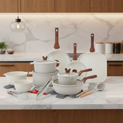 CeramiLux™ 21-Piece Pots &amp; Pans Set