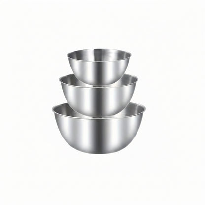 LuxeMix™ 3-Piece Stainless Steel Bowl Set