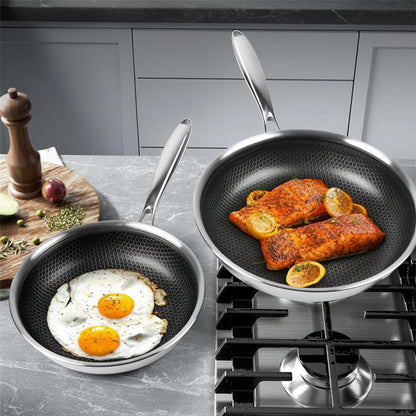 KitchenGlow Non-Stick Skillet with Lid – Everyday Cooking Made Effortless
