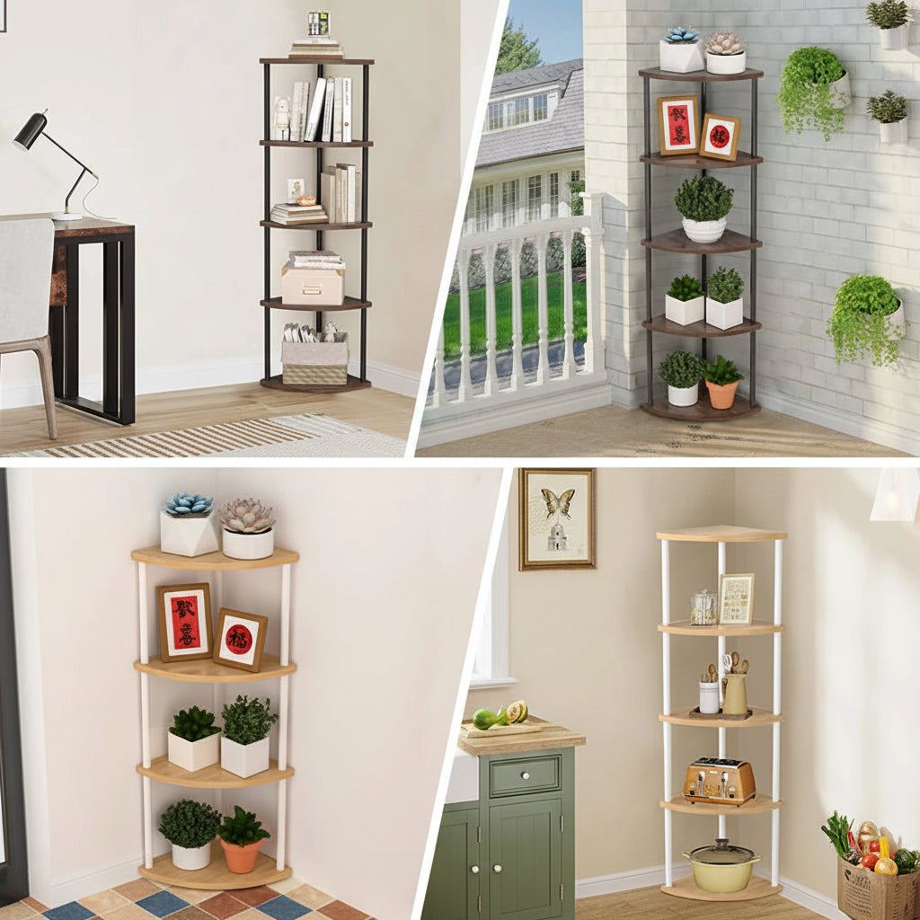 UrbanLeaf Decorative Storage Rack – Modern Organisation with Elegant Style