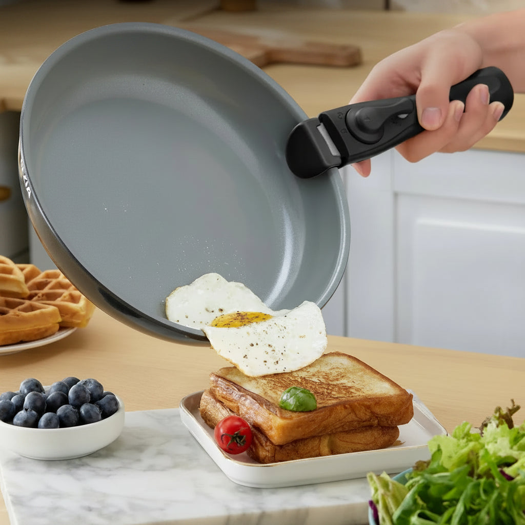 CeramiFlex Detachable Cookware Set – Smart Space-Saving Cooking with Premium Ceramic Performance