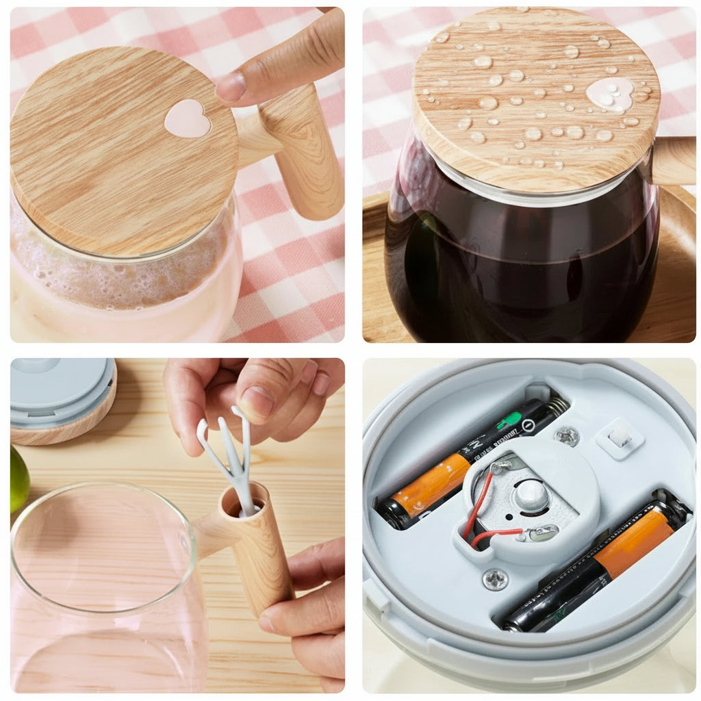 SpinBlend Electric Mixing Mug – Effortless Mixing, Perfect Taste