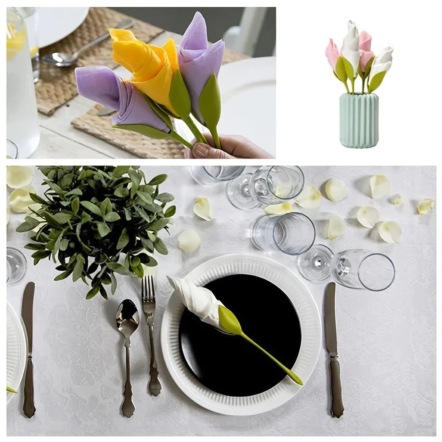 BloomGrace Napkin Rings – Elegance in Every Detail